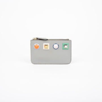 Fendi 8AP151 Rainbow Stud Key Case Pouch Wallet 101557072