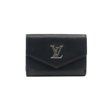 Louis Vuitton Black Calfskin Silver Lockmini Wallet (Chip Included) M63921 102148306