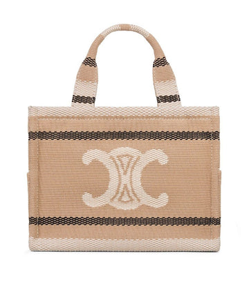 Celine Small Cabas Tie Stripe Textile Triomphe 199162FV2 02BL 102166452