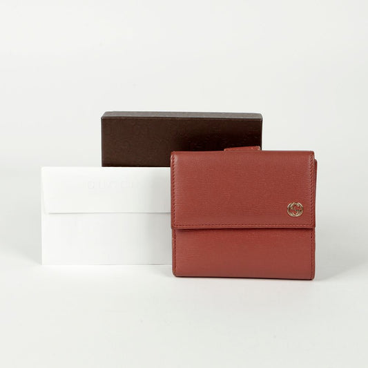 Gucci Interlocking Flap Compact Wallet 309704 101610758