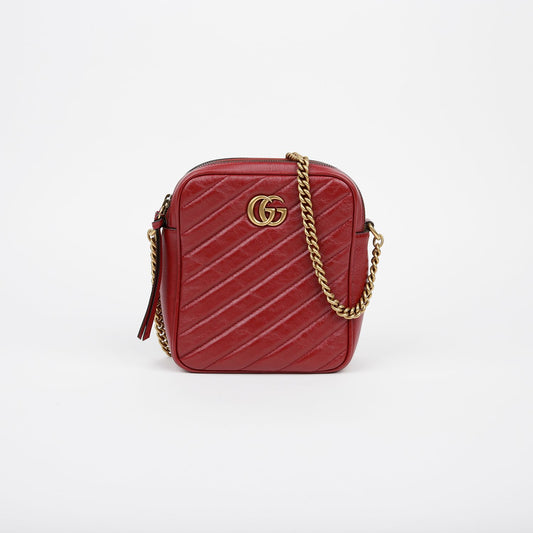 GUCCI 550155 GG マーモント チェーンショルダークロスバッグ 101610430