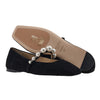 JIMMY CHOO Damen Suede Ballerinas Schwarz/Weiß 103185725 [P]