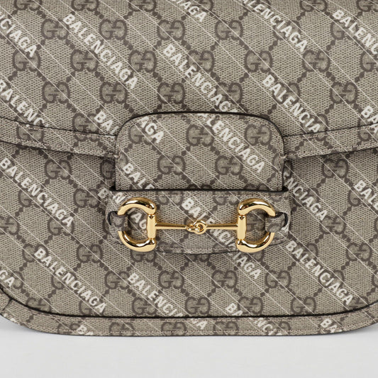 GUCCI 602204 Xバレンシアガ ハッカープロジェクト ホースビット 1955 スモールショルダーバッグ 102390816