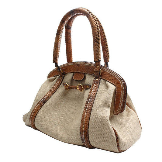 Dior Brown Python Trim Tote Bag 103695370