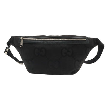 Gucci Black GG Supreme Canvas WEB Strap Jumbo Belt Bag 696031 103751449