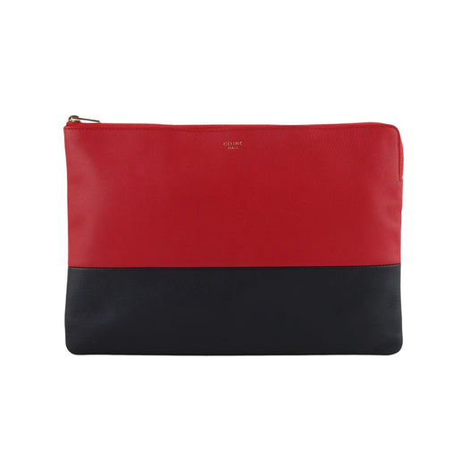 CELINE ラムスキンバイカラー二トンクラッチ 33245-3 103863381