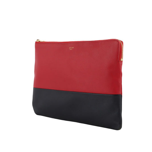 CELINE ラムスキンバイカラー二トンクラッチ 33245-3 103863381