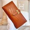 Hermes Bearn Croco Wallet Matte Croco Gold 103864722 [P]