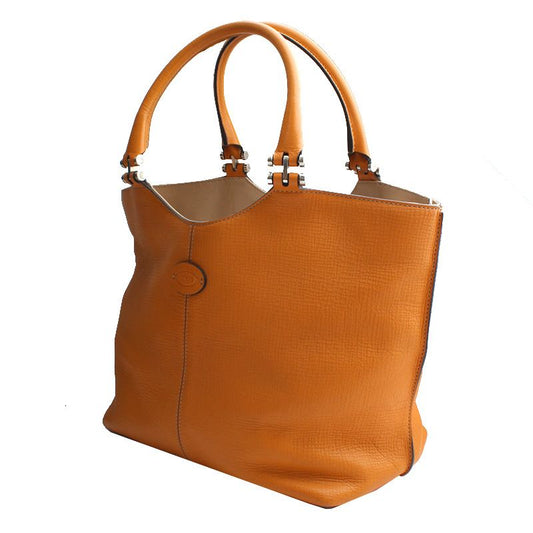 TODS オレンジレザートート兼クロスバッグ 103872589