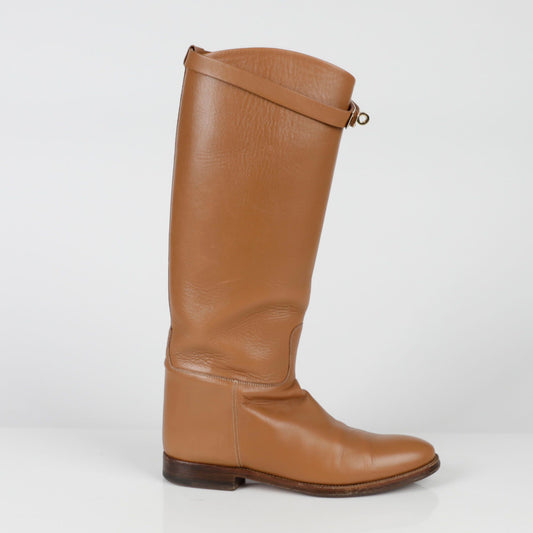 Hermes Long Jumping Boots Size 37.5 103658733