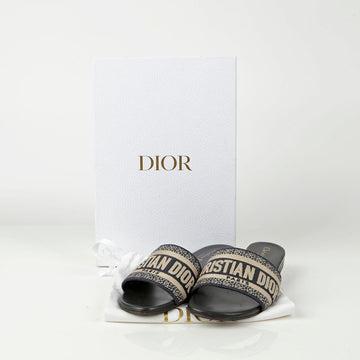 DIOR KCQ166ERC Mule Slipper Größe 35.5 103620380