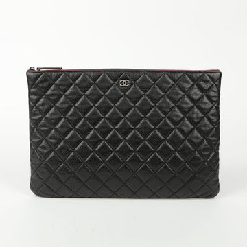 CHANEL A82552 キャビアスキンクラシックラージクラッチ 102271406