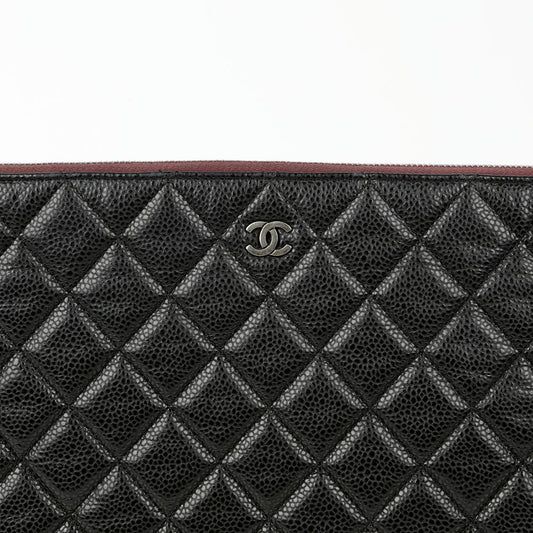 CHANEL A82552 Caviar Skin Classic Large Clutch 102271406