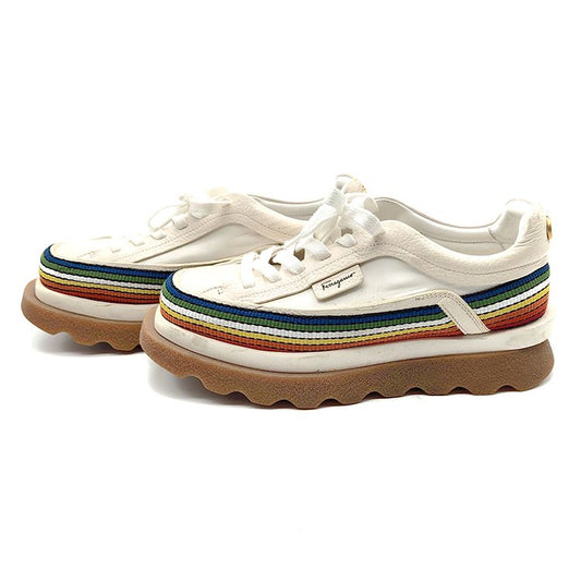 Salvatore Ferragamo Ferragamo Rainbow Wedge Sneakers L366958 104826970