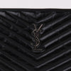SAINT LAURENT シルバー マトラッセ ブラック ニューミディアム クラッチバッグ 559193 105268302 [P]