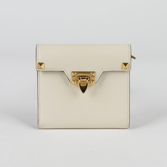 Valentino Rockstud Compact Wallet 0P0W69XVD 103680176