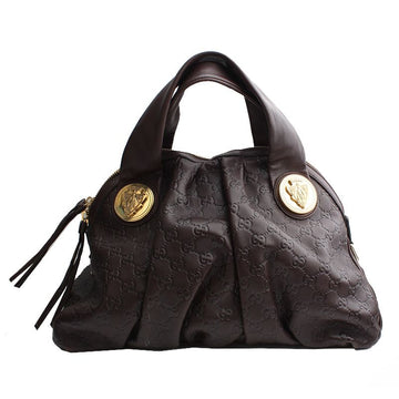 Gucci Deep Brown Hysteria Sima Leather Tote Bag 197019 105290143
