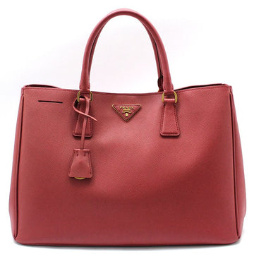 PRADA BN1844 レッド サフィアーノ ラックス ゴールドロゴ トートバッグ 105407402
