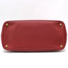 PRADA BN1844 レッド サフィアーノ ラックス ゴールド ロゴ トートバッグ 105407402 [P]