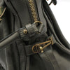 Chloe 8HS891 Gray Leather Gold-Plated Paraty Medium Shoulder Bag 105498436 [P]