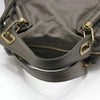Chloe 8HS891 Gray Leather Gold-Plated Paraty Medium Shoulder Bag 105498436 [P]