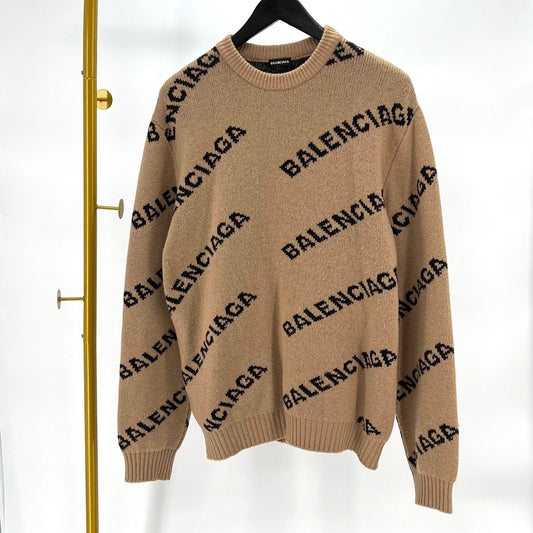 Balenciaga Multi-Logo Knit Sweater 547831 105622516