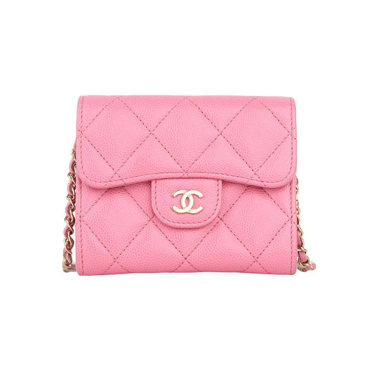CHANEL AP0238 クラシックキャビアミニWOCチェーンカード財布クロスボディバッグ/33327 105851837