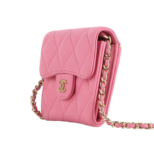 CHANEL AP0238 クラシックキャビアミニWOCチェーンカード財布クロスボディバッグ/33327 105851837