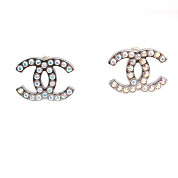 CHANEL ホログラムクリスタルシルバーピアス 106924959