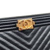 CHANEL Chevron Boy Clutch New Medium L188860 107082150 [P]