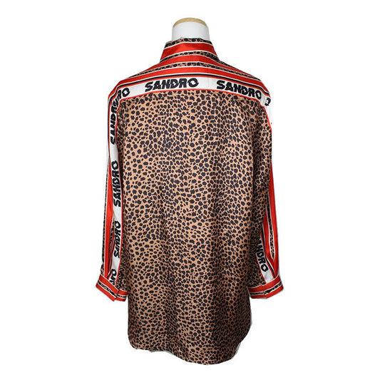 SANDRO レオパードシルクシャツ 55, 66 107202269