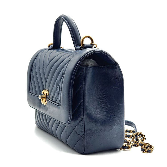 CHANEL シェブロン トップハンドル チェーン ショルダーバッグ L549532 108116742