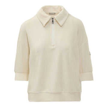 MONCLER Terry Polo T-Shirt Ivory 8A000 06 596LS 034 108191796