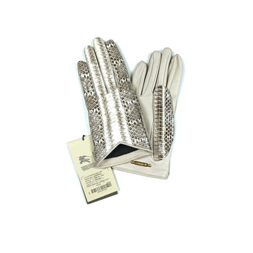 Burberry Women's Snake Skin Gloves 687 110645012