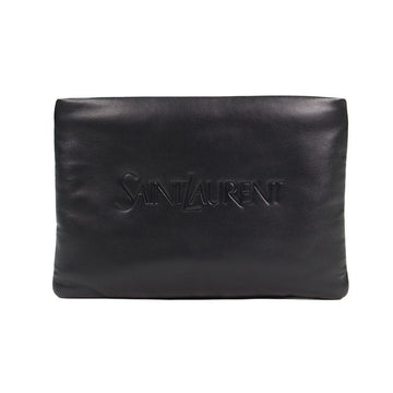 SAINT LAURENT Padded Logo Clutch 779526 AADA1 1000 110651518