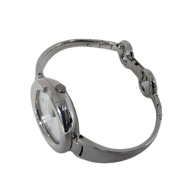 GUCCI 134.3 Diamant 3p Weiß Perlmutt Zifferblatt Edelstahl Damenarmbanduhr 110723435