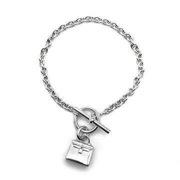 Hermes Kelly Amulet Silver Bracelet L892404 110775882