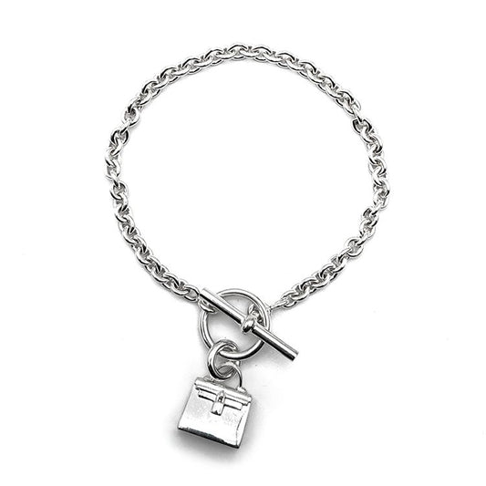 Hermes Kelly Amulet Silver Bracelet L892404 110775882