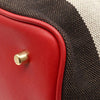 BURBERRY Rote Leder Mega Check Susannah Medium 2WAY / 3855146 110781285 [P]