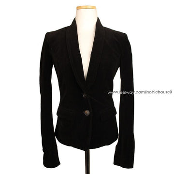 Other Brand Atos Lombardini Black Stitch Velvet Jacket 40 110798249