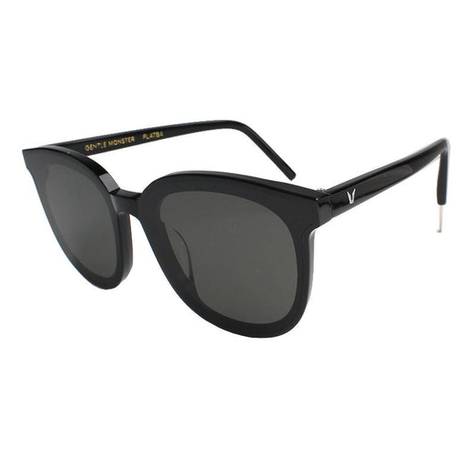 Gentle Monster Black Flatba Silver-Toned Sunglasses 110813791