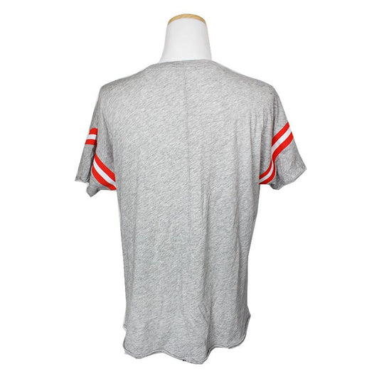Rag & Bone Melange Grey Red Trim T-Shirt 55, 66 110851587