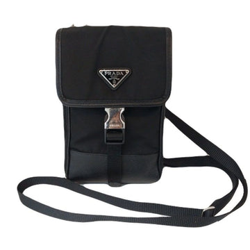 Prada Black Men's Women's Phone Case Re-Nylon Saffiano Crossbody Bag 2ZH109 110978624