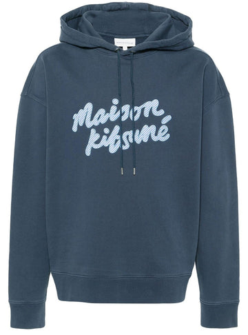 MAISON KITSUNE ハンドライティングオーバーサイズフードインクブルー P476 MM00707KM0001 111010926
