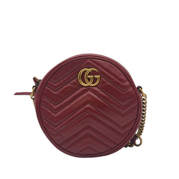 Gucci Marmont Mini Round Bag Tambourine Crossbody GUA091012 111020932