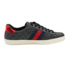 GUCCI Schwarze Soft GG Supreme Canvas WEB Ace Herren Sneakers 10 / 429445 111024372 [P]