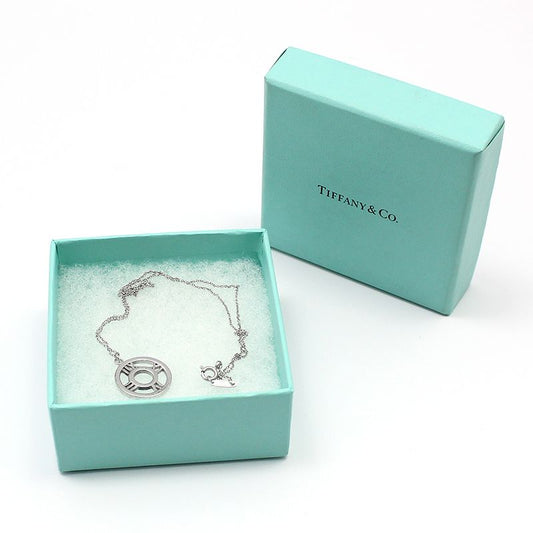 Tiffany & Co Sterling Silver Atlas Circle Pendant Necklace 12345 111103964