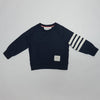 Thom Browne 22FW Kids 4 Bar Sweatshirt Navy 111118611 [P]