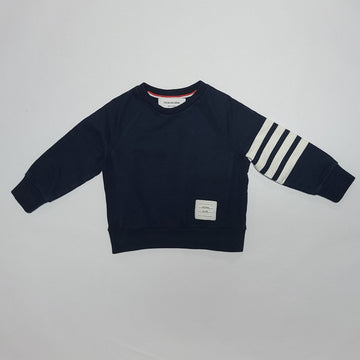 Thom Browne 22FW Kids 4-Bar Sweatshirt Navy 1006 111118611
