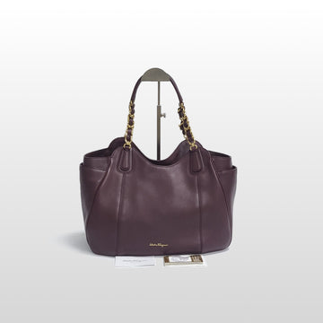 Salvatore Ferragamo Gancini Melinda Tote and Shoulder Bag AB-21 F076 111122926
